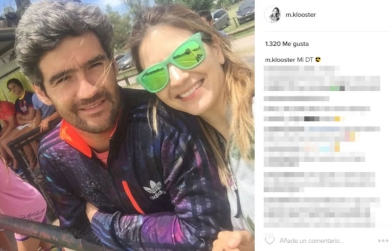 Marcela Kloosterboer volvió a las canchas y su marido la alentó: "Mi DT.; hay equipo"