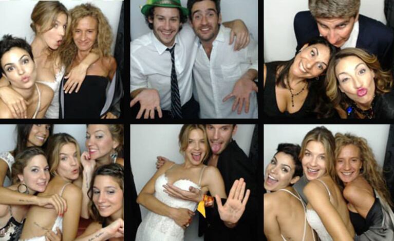 Marcela Kloosterboer y las divertidas fotos de la intimidad de su boda. (Foto: Facebook Magic Photo Cabine)
