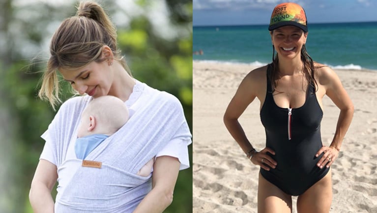 Marcela se mostró espléndida a cinco meses de haber dado a luz.