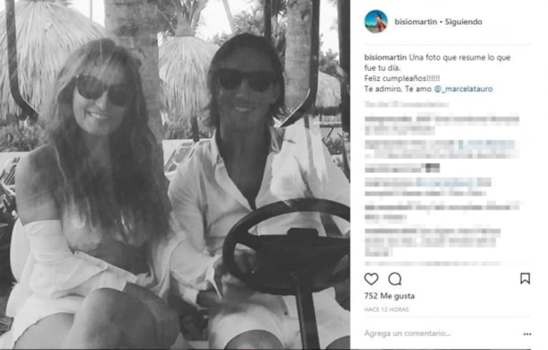 Marcela Tauro celebró su cumpleaños y su novio le dedicó un mensaje repleto de amor: "Te admiro y te amo"