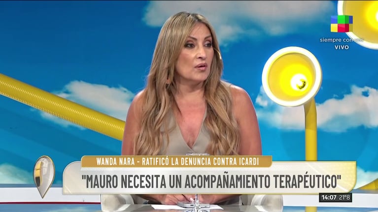 Marcela Tauro en Intrusos (Foto: captura de América).