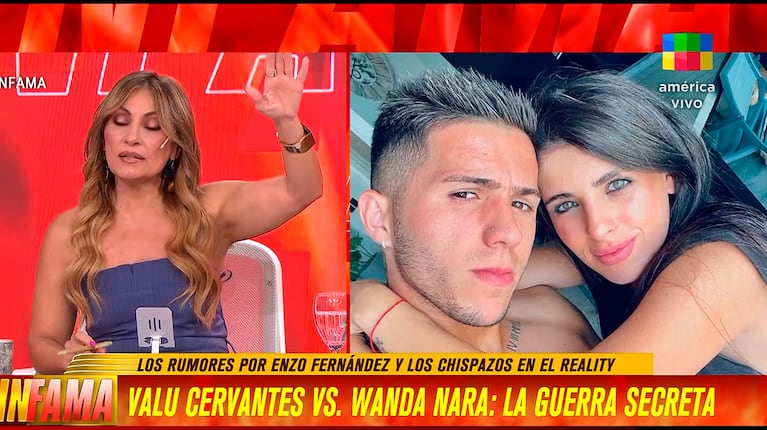 Marcela Tauro explotó en vivo en Infama (América Tv)