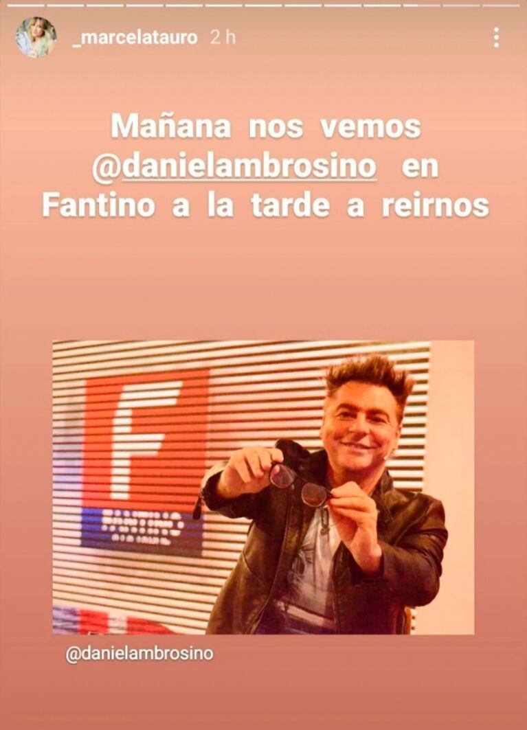 Marcela Tauro le mandó un mensaje a Dani Ambrosino, tras su escandalosa renuncia a Intrusos