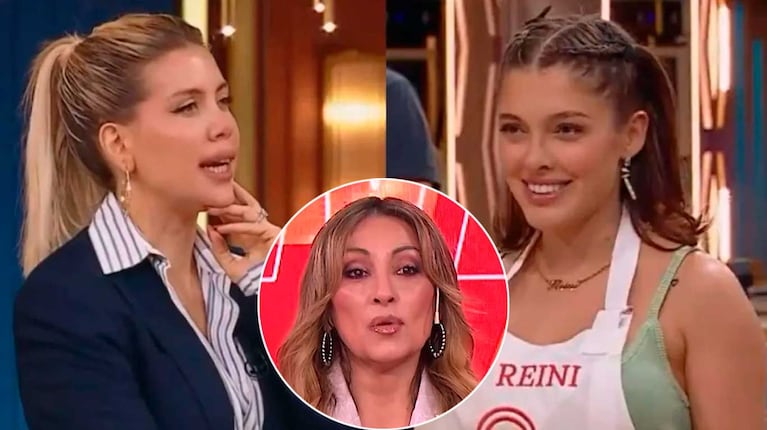 Marcela Tauro, Wanda Nara y Sofía "La Reini" Gonet (Fotos: capturas Telefe y América TV)