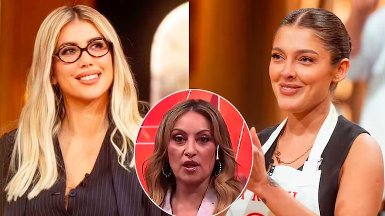 Marcela Tauro, Wanda Nara y Sofía "La Reini" Gonet (Fotos: capturas Telefe y América TV)