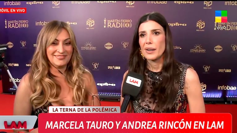 Marcela Tauro y Andrea Rincón en vivo con LAM