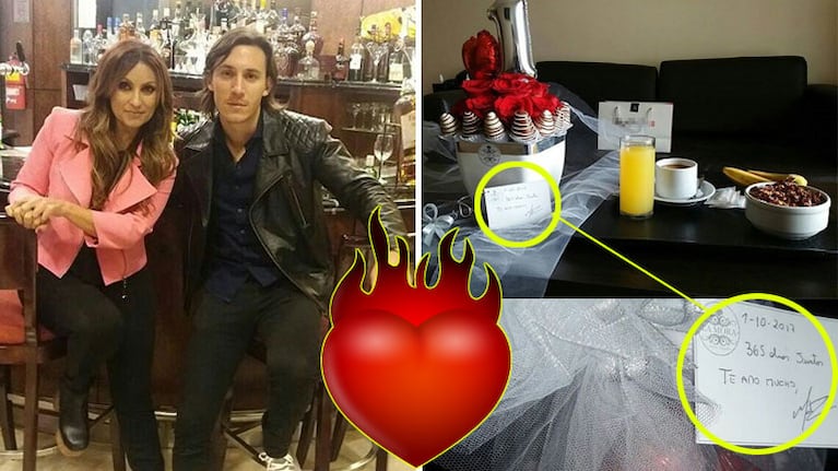 Marcela Tauro y Martín Bisio festejaron su primer año de amor. (Foto: Instagram)