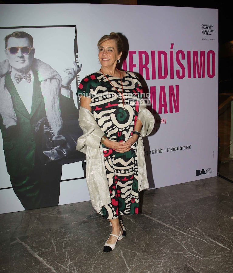 Marcela Tinayre en el estreno de Gabriel Oliveri (Foto: Movilpress).