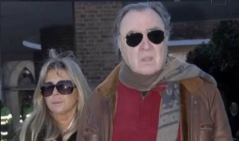 Marcelo Araujo y su esposa, Graciela Ocampo. Captura: Clarín.