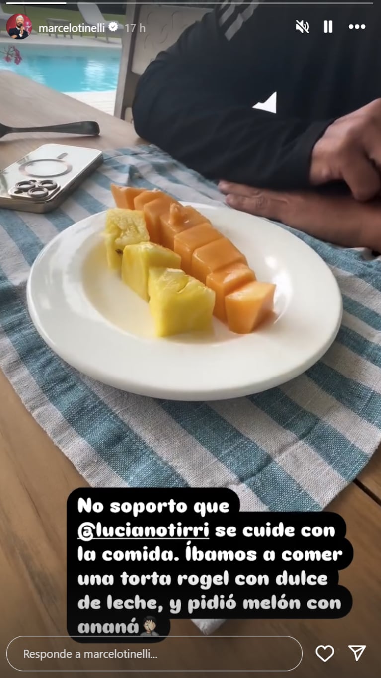 Marcelo criticó al Tirri. Foto: IG | marcelotinelli