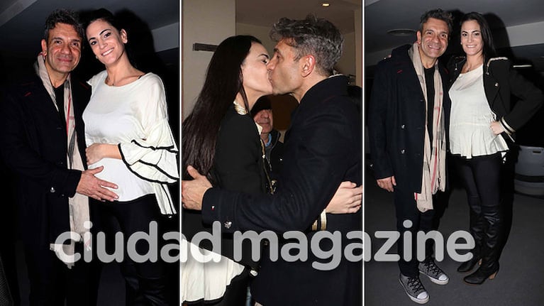 Marcelo de Bellis, pura felicidad con su mujer, embarazada de cinco meses. Fotos: Movilpress.