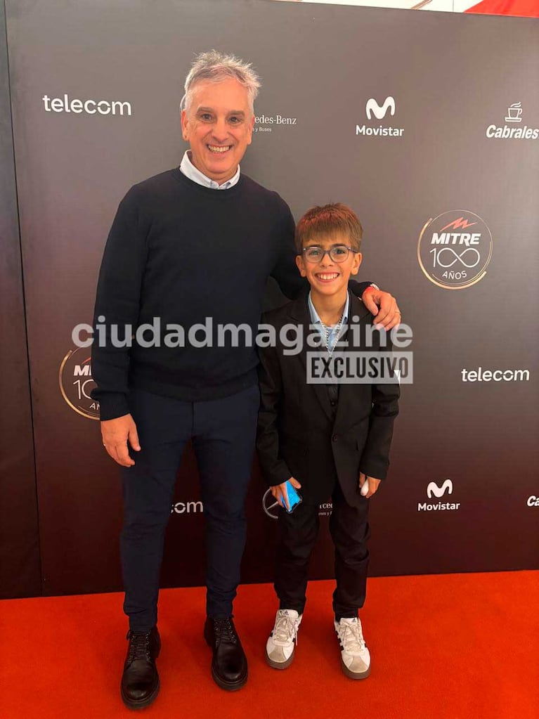 Marcelo González e hijo (Foto: Movilpress)