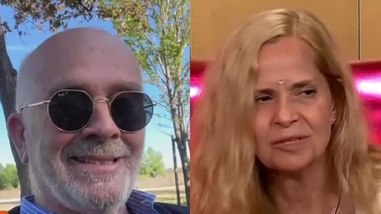 Marcelo Pelegri y Grecia Colmenares (Fotos: capturas Intrusos / América TV)
