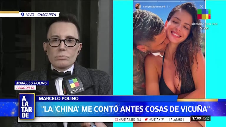 Marcelo Polino, amigo de la China Suárez.