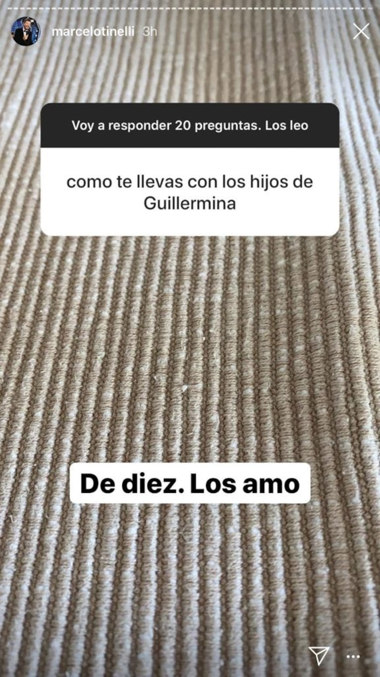 Marcelo Tinelli, a corazón abierto sobre su familia ensamblada con Guillermina Valdés: "Todo lleva un proceso de adaptación"