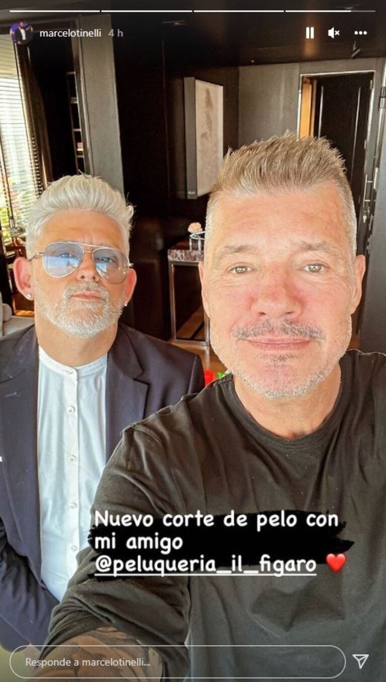 Marcelo Tinelli cambió de look horas después de su cumpleaños