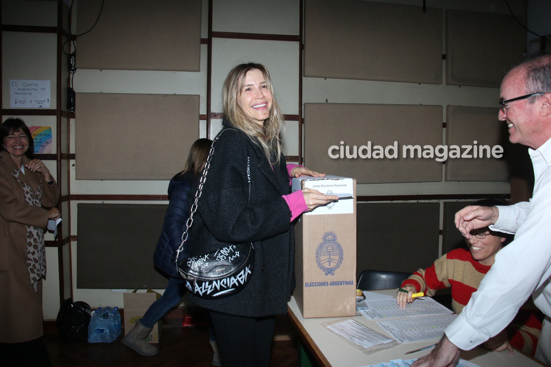 Marcelo Tinelli, Cande Tinelli y Guillermina Valdés votaron en las PASO. Foto: Movilpress