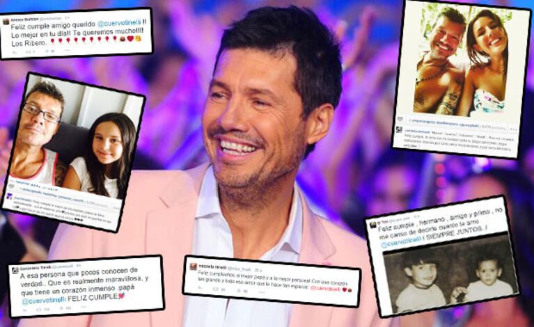 Marcelo Tinelli celebra sus 55 años: los emotivos mensajes de sus hijos y sus seres queridos. (Foto: Web y Twitter)