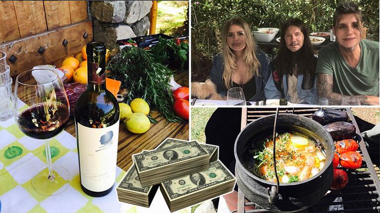 Marcelo Tinelli comió un asado y descorchó un vino de más de 365 dólares la botella. (Foto: Instagram)