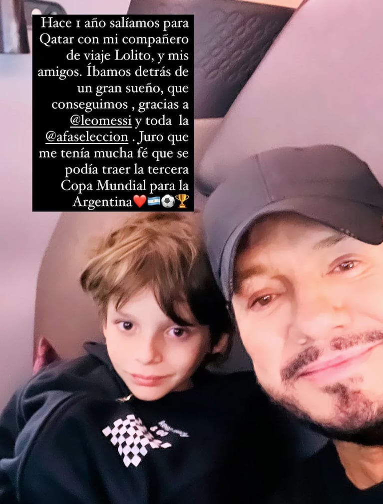 Marcelo Tinelli compartió un conmovedor recuerdo con Lolo: “Íbamos detrás de un gran sueño”