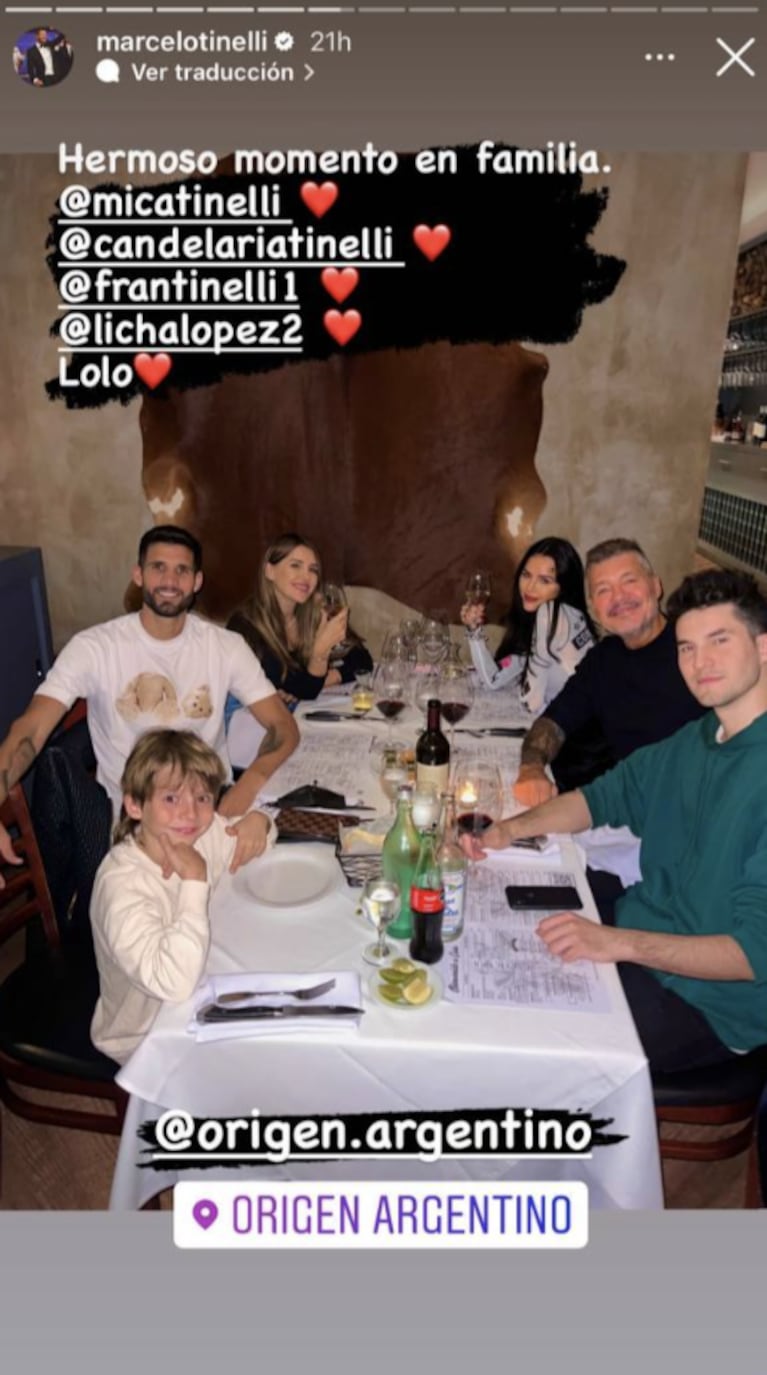 Marcelo Tinelli compartió una significativa foto con sus hijos unidos en Tijuana