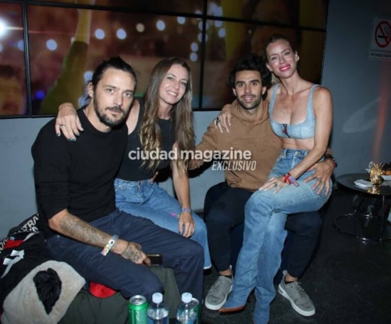 Marcelo Tinelli con Lolo, Nicole Neumann con Manu Urcera y Esteban Lamothe con su novia en el show de Nicki Nicole