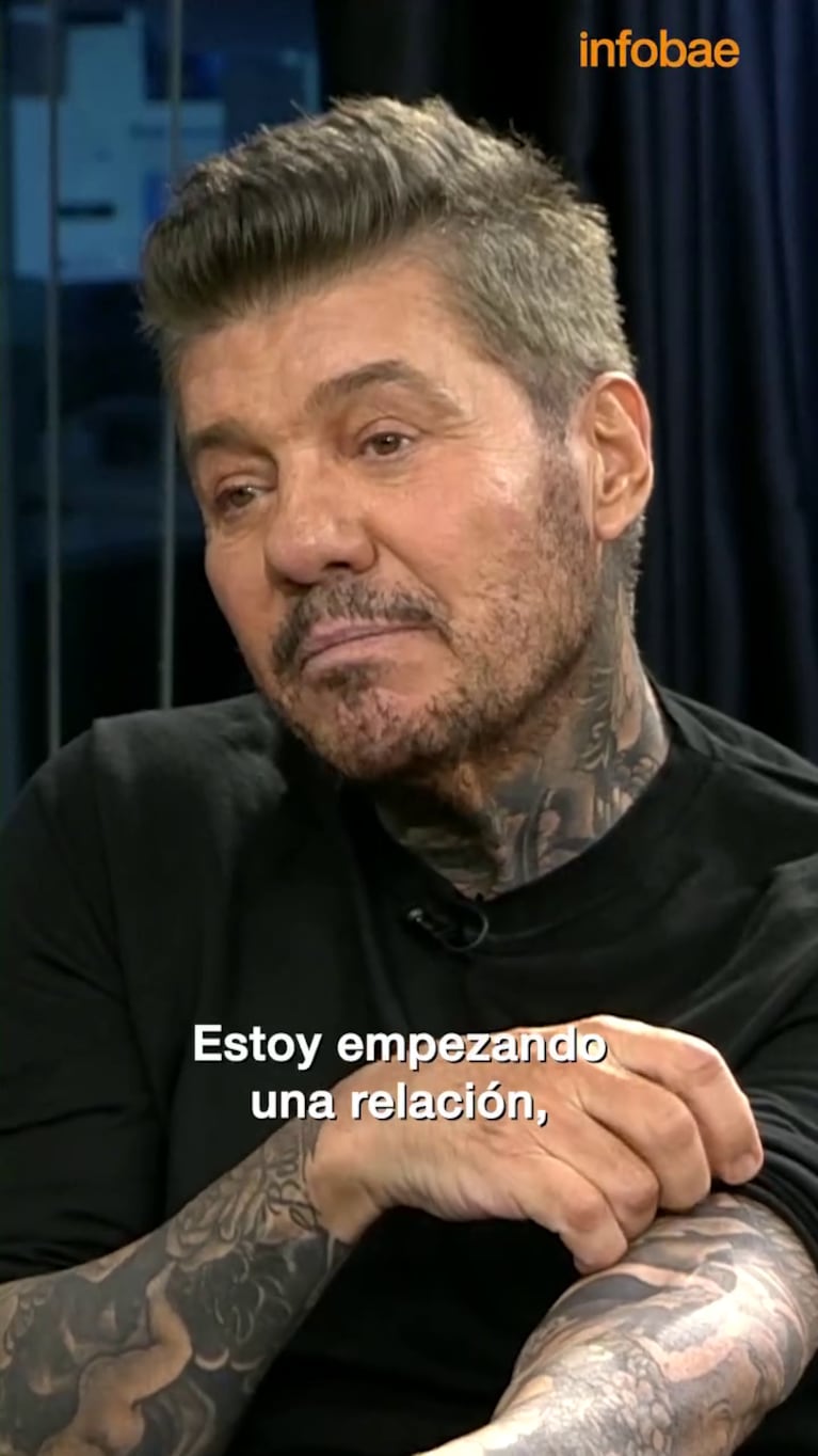 Marcelo Tinelli confirmó su relación con Rossana Almeyda (Foto: captura de Infobae).