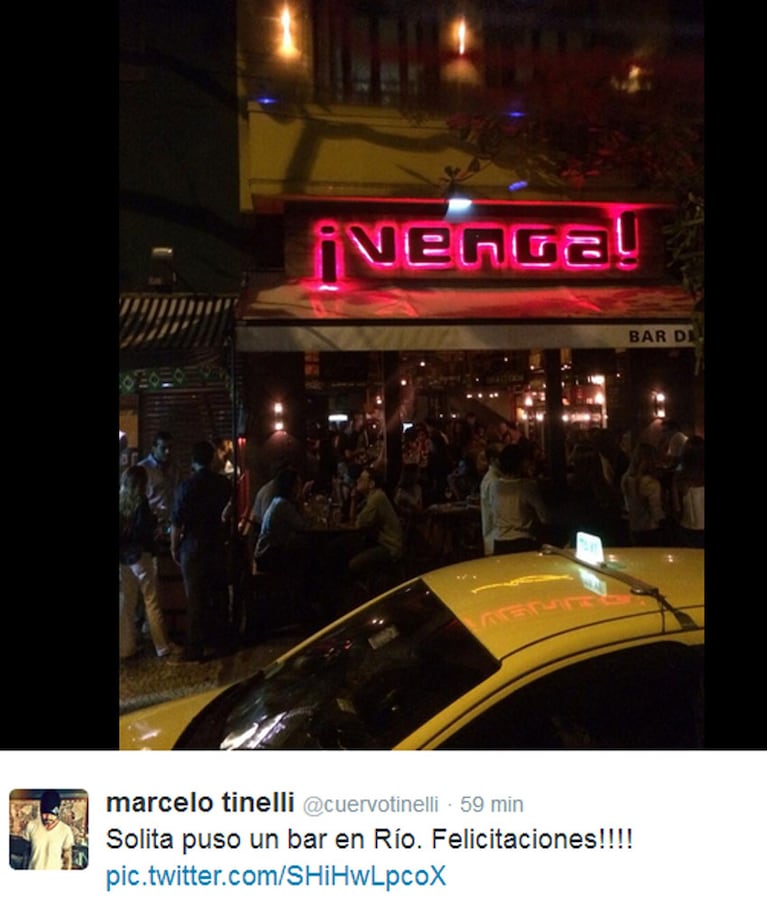 Marcelo Tinelli en Brasil (Foto: Twitter)