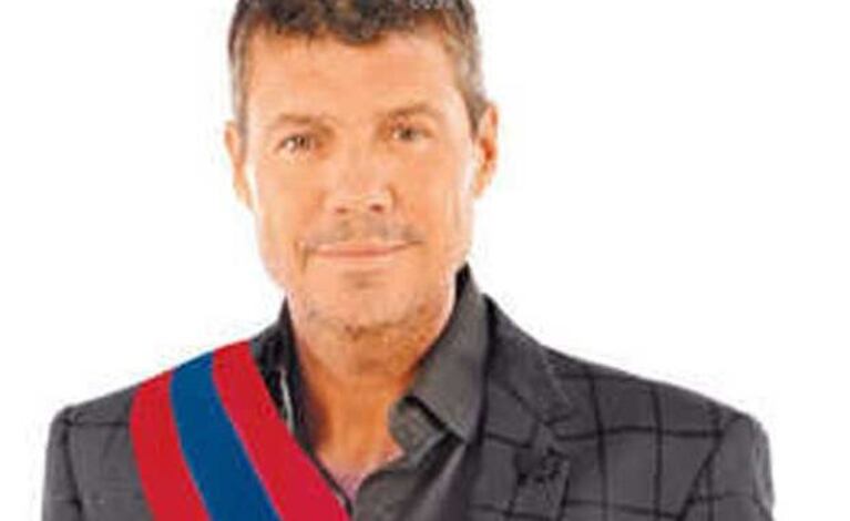 Marcelo Tinelli en el fotomontaje del diario Olé.