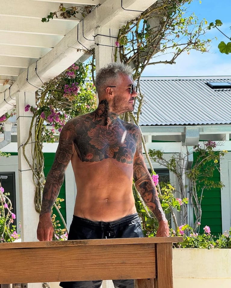 Marcelo Tinelli en su casa de Punta del Este. Foto: Instagram @milett
