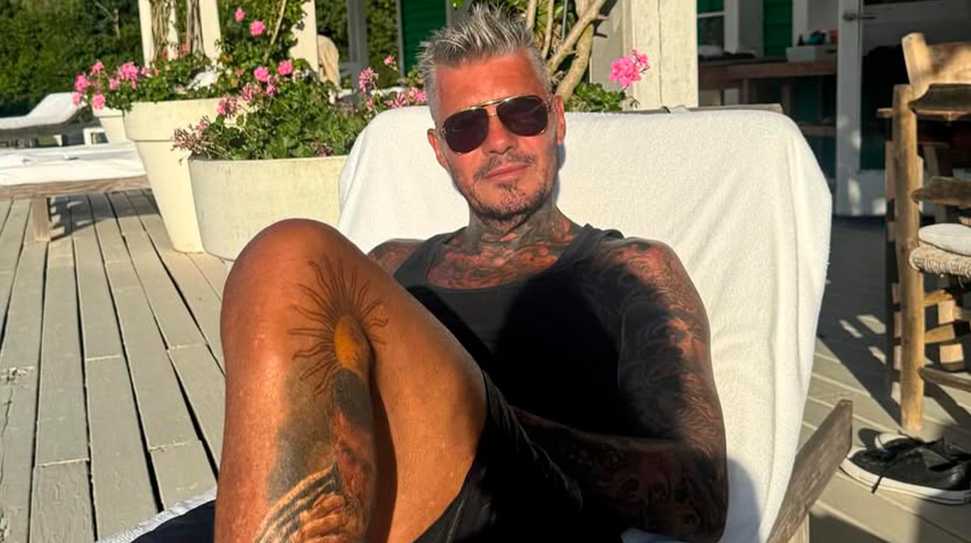 Marcelo Tinelli en su casa de Punta del Este. Foto: Instagram @milett