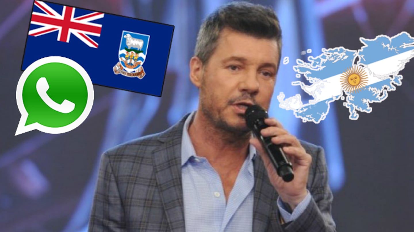 Marcelo Tinelli, enojadísimo con WhatsApp por incorporar la bandera de Reino Unido para las Malvinas. Foto: Web