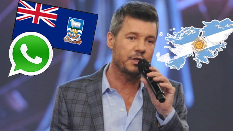 Marcelo Tinelli, enojadísimo con WhatsApp por incorporar la bandera de Reino Unido para las Malvinas. Foto: Web