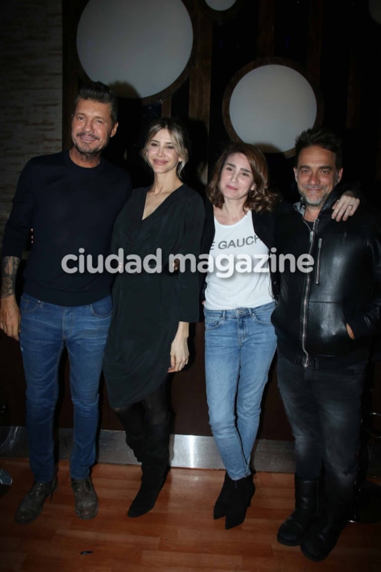 Marcelo Tinelli, Guillermina Valdés, Bertuccelli, Vicentico y más famosos, en la fiesta de fin de rodaje de La reina del miedo 