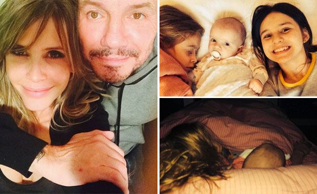 Marcelo Tinelli, Guillermina Valdés y una tierna postal de hermanitos. (Foto: Twitter)