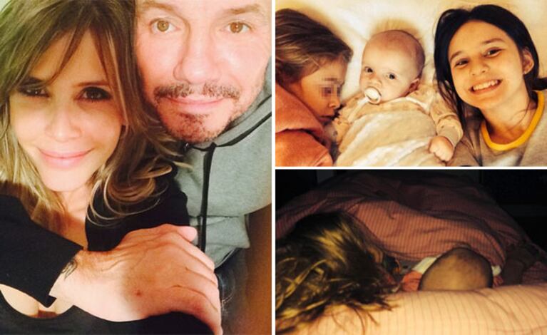 Marcelo Tinelli, Guillermina Valdés y una tierna postal de hermanitos. (Foto: Twitter)