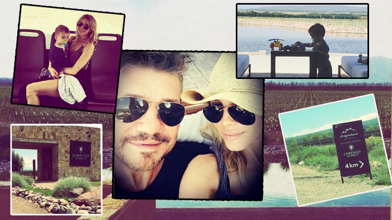 Marcelo Tinelli, Guillermina y Lorenzo disfrutaron de Mendoza (Fotos: Instagram). 