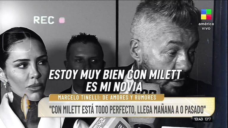 Marcelo Tinelli habló de su relación con Milett Figueroa (Foto: captura de eltrece).