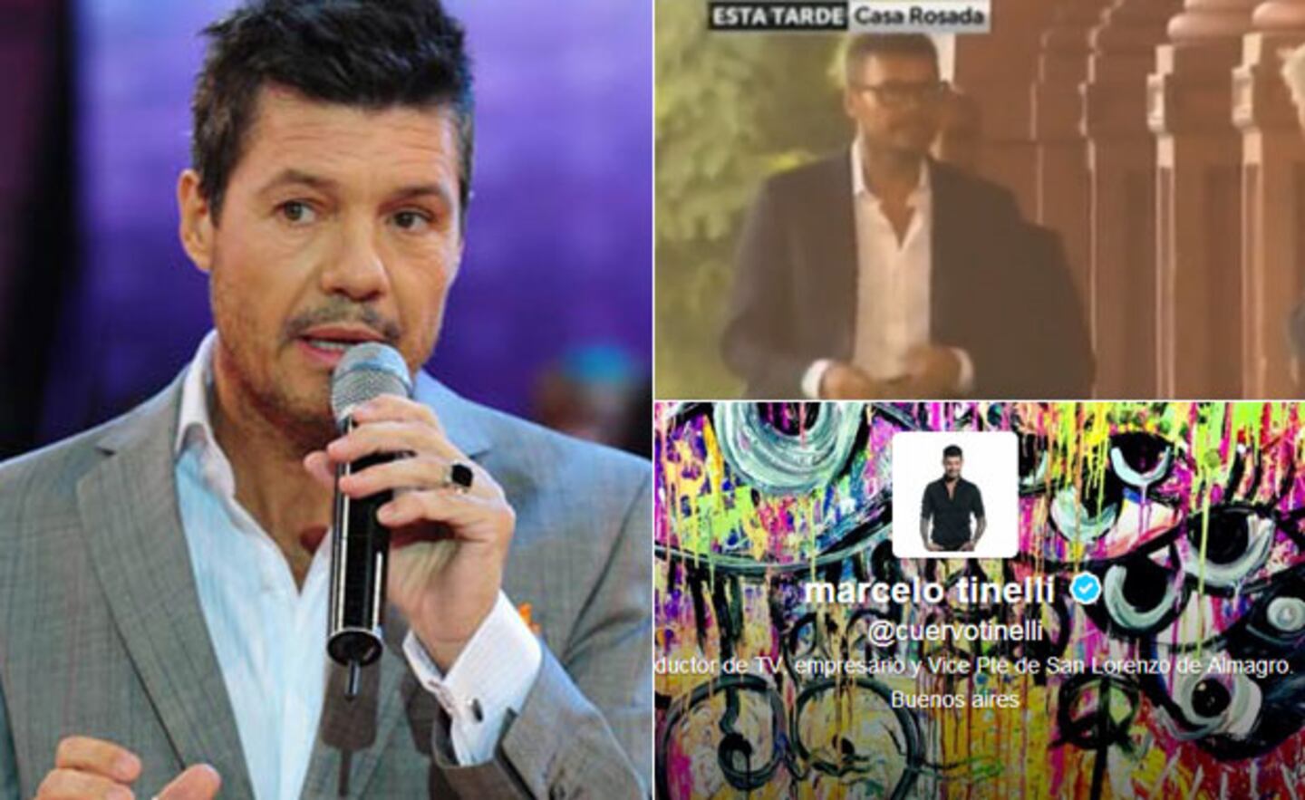 Marcelo Tinelli habló de su visita a Casa Rosada (Foto: Web, captura y Twitter)