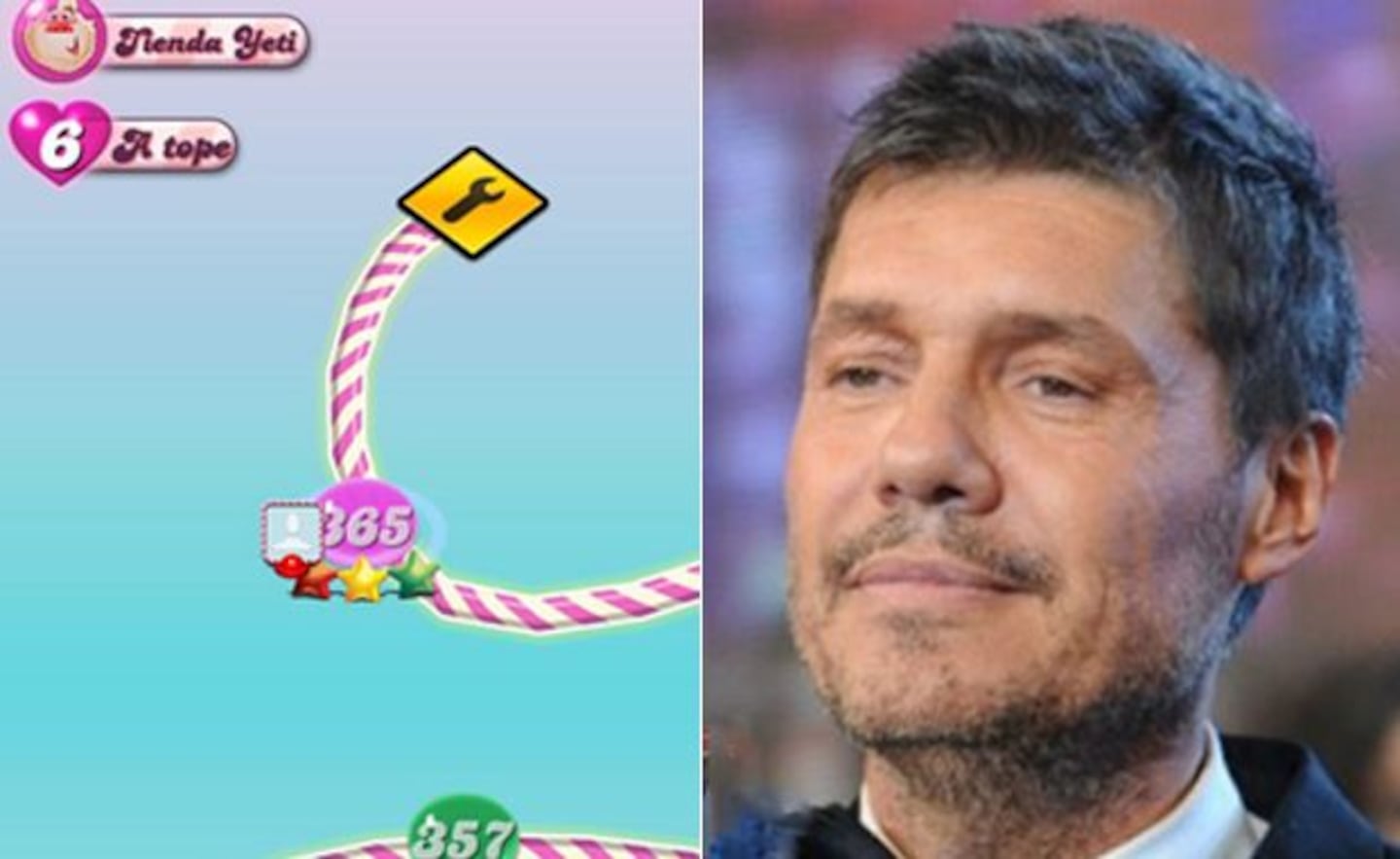 Marcelo Tinelli llegó al último nivel del Candy Crush. (