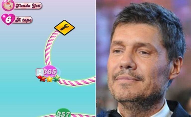 Marcelo Tinelli llegó al último nivel del Candy Crush. (