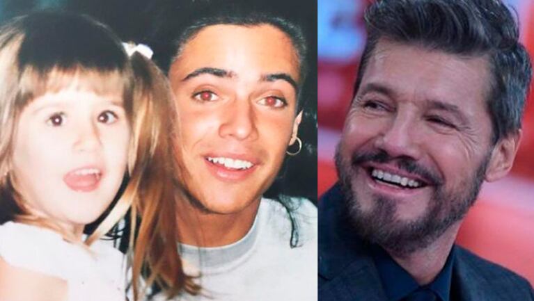 Marcelo Tinelli mandó al frente a su hija Mica mediante una foto retro con Luciano Castro.