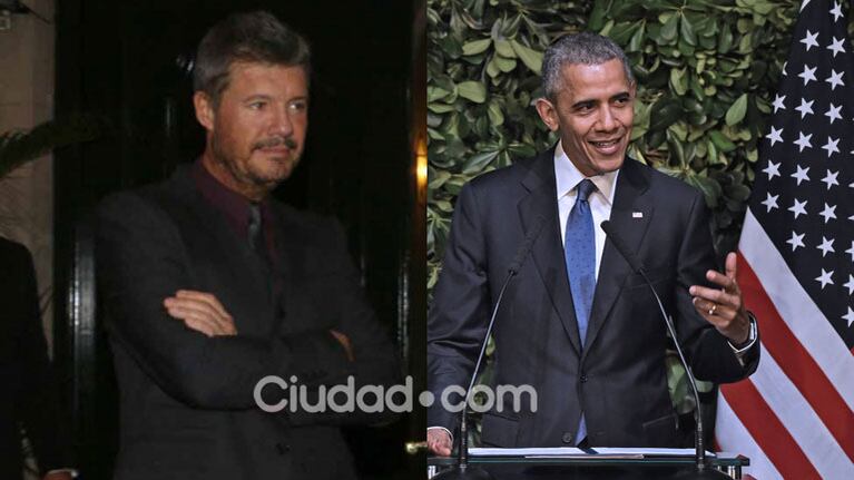 Marcelo Tinelli no pudo asistir a la gala de Obama (Fotos: Archivo Ciudad.com y AFP).