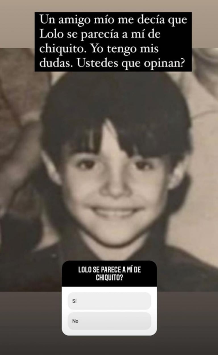 Marcelo Tinelli posteó una foto de cuando era chico y se comparó con Lolo: "¿Me parezco?"