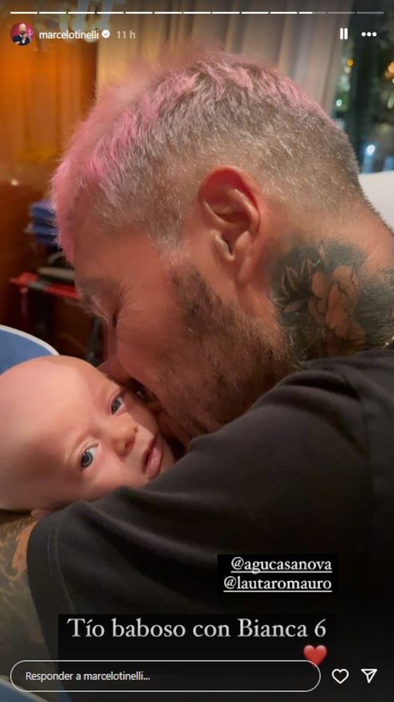 Marcelo Tinelli presentó a su nuevo amor en redes: “Noche soñada”