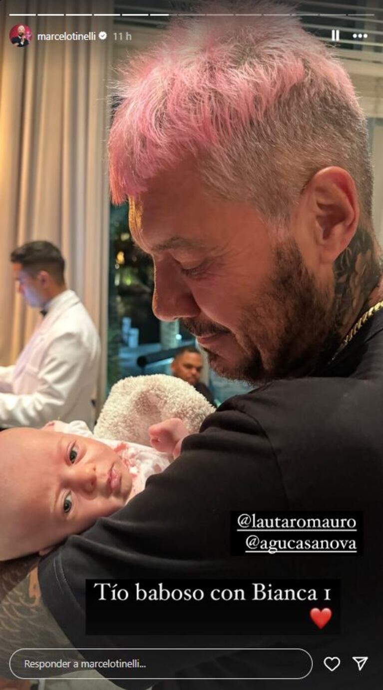 Marcelo Tinelli presentó a su nuevo amor en redes: “Noche soñada”