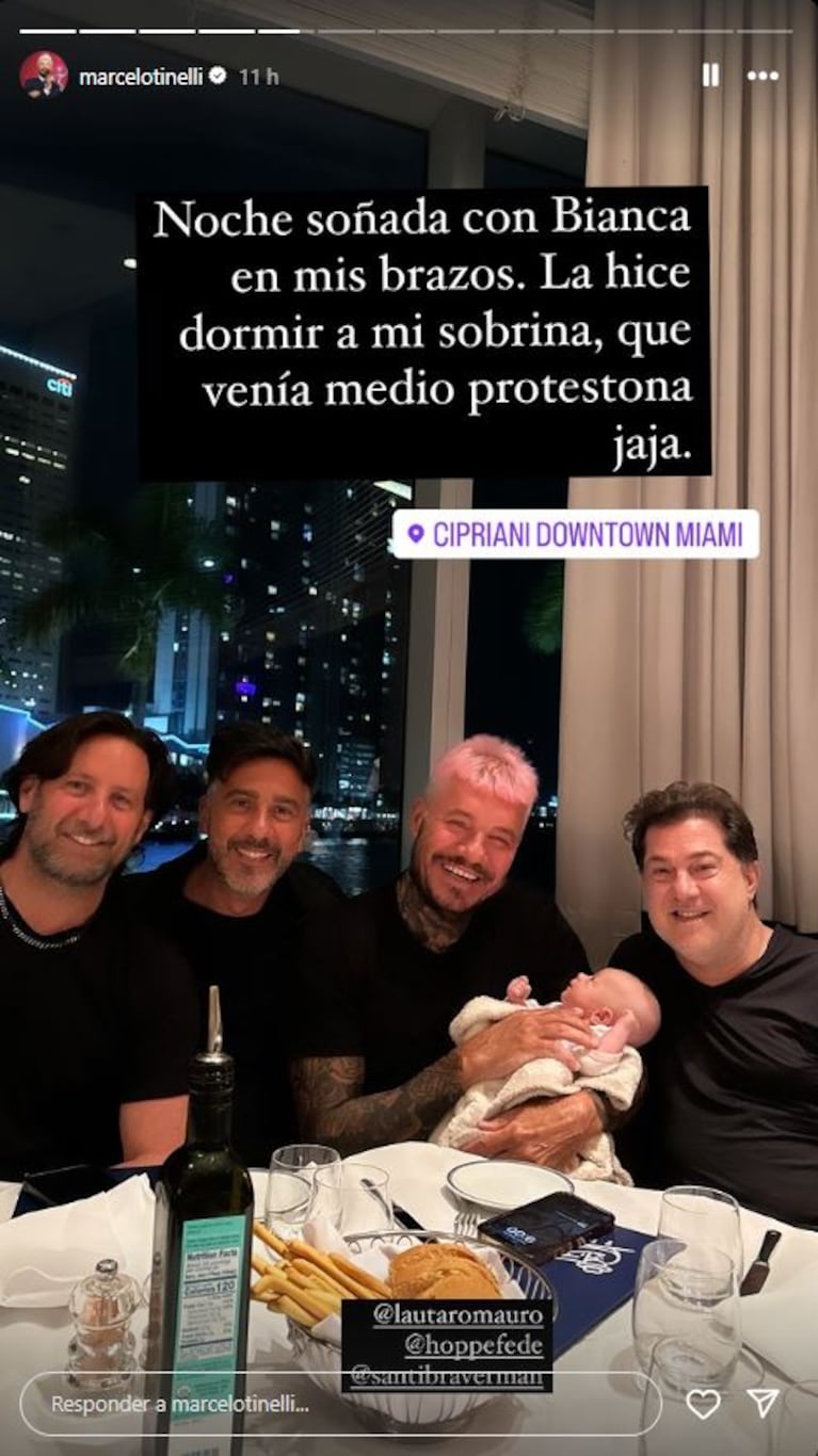 Marcelo Tinelli presentó a su nuevo amor en redes: “Noche soñada”
