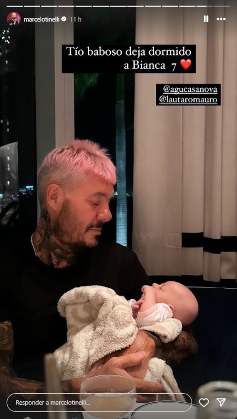 Marcelo Tinelli presentó a su nuevo amor en redes: “Noche soñada”