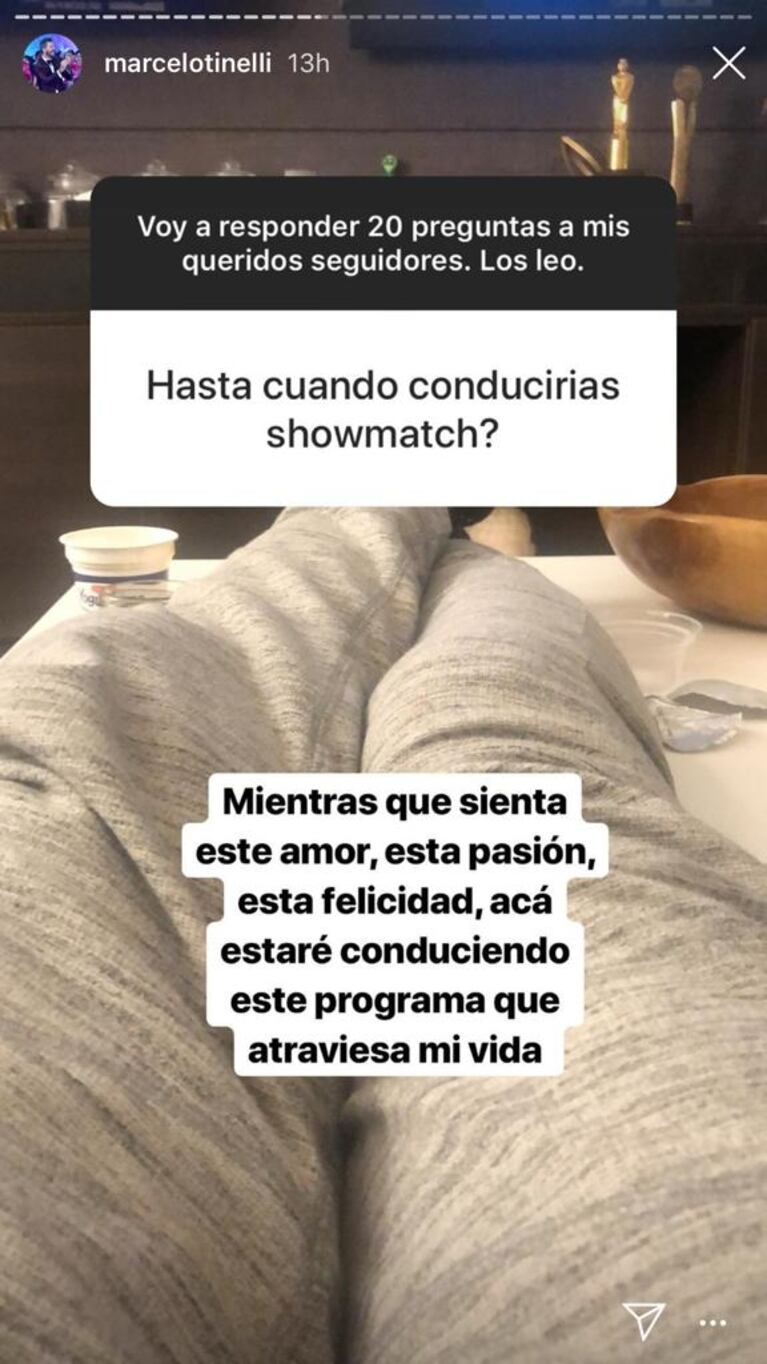 Marcelo Tinelli reveló hasta cuándo conducirá ShowMatch: "Mientras sienta este amor, aquí estaré"