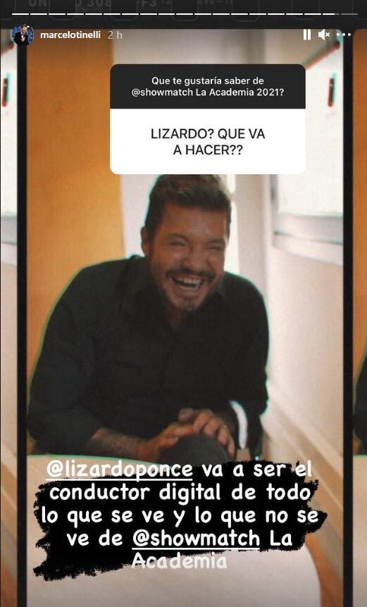 Marcelo Tinelli reveló las novedades de La Academia de ShowMatch. Foto: Instagram stories